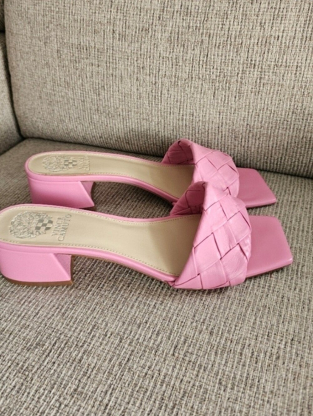 Vince Camuto Semtera Block Heel Slide Sandal Size 9 - Picture 4 of 7